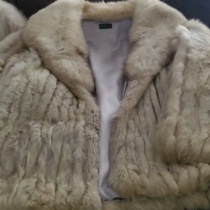 2 sliver fox short coats